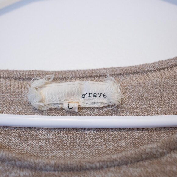 lace lagenlook oversized coastal cowgirl boho arrow variegated sweater L a'reve - Picture 5 of 9